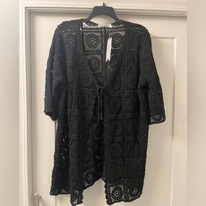 NWT-Solitaire Crochet Duster-size 2X